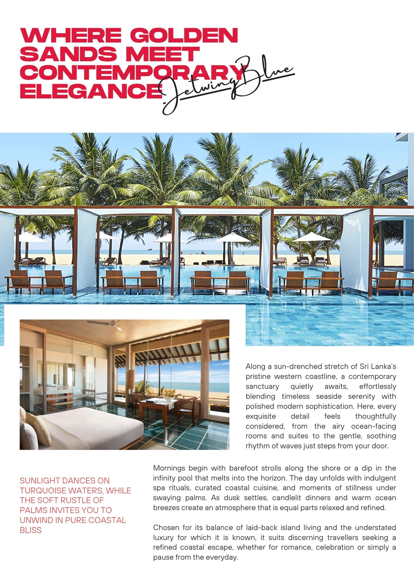 LUXESIO Magazine — Jetwing Blue curated stays Sri Lanka